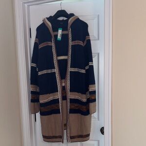 Fate Multicolor Hooded Cardigan